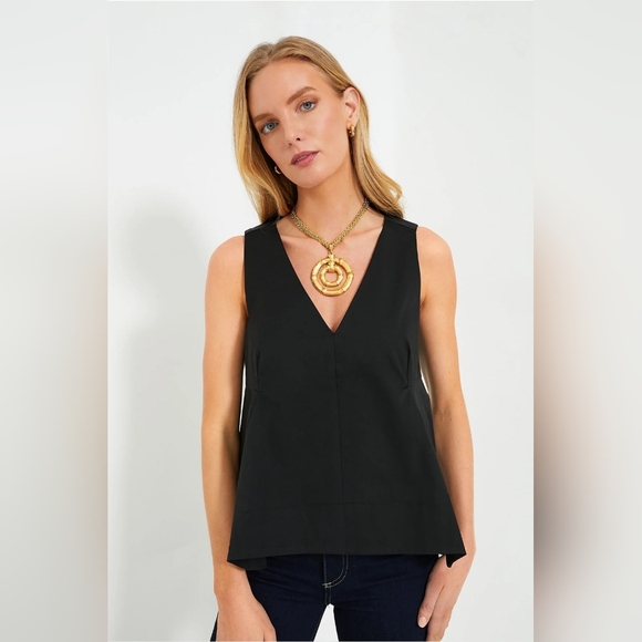 NWT Black Structured Lana Top Size Large by Pomander Place - Picture 6 of 9